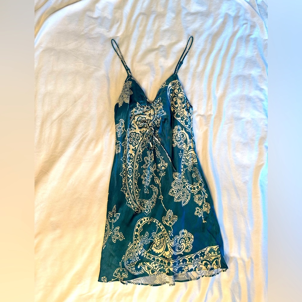 Zara Silk Mini Slip Dress